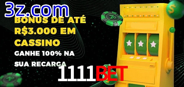 1111BET melhor bônus de depósito